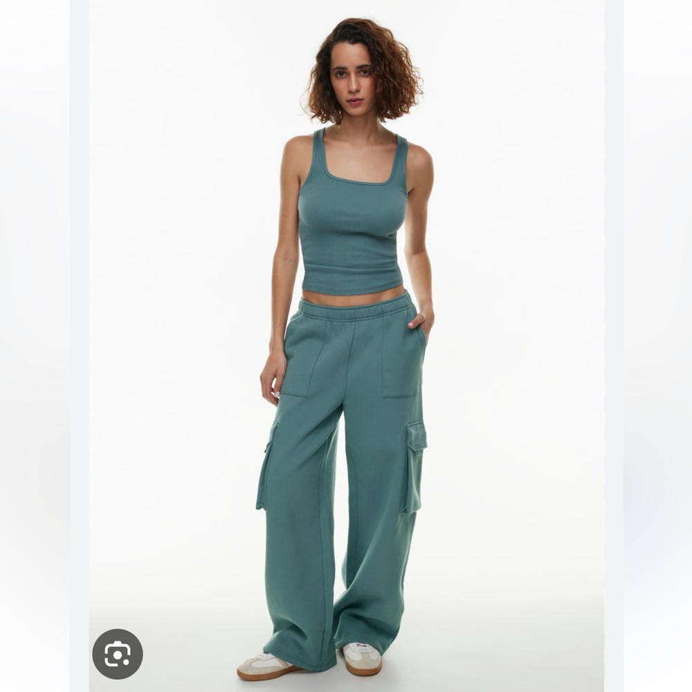 ARITZIA SET: Cozy fleece perfect hoodie & cozy fleece mega cargo sweatpant